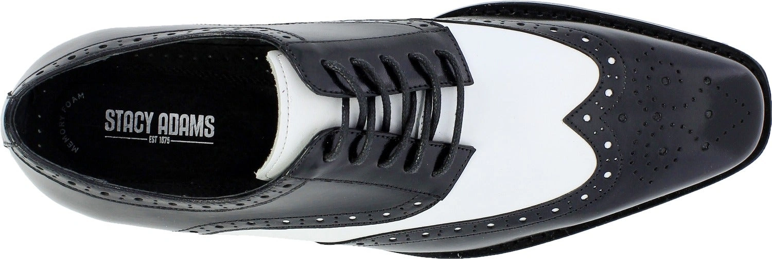 "Stacy Adams - ¡Tinsley Black & White: El calzado perfecto para un estilo clásico y elegante!"